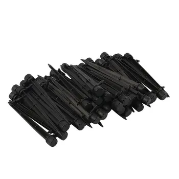 

50pcs/bag Professional Micro Bubbler Drip Irrigation Adjustable Emitters 1/4" Stake Watering Dripper For Garden Irrigate Hose