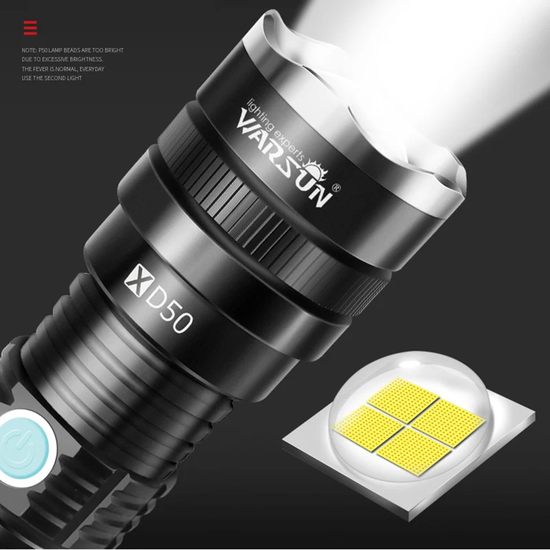 XHP70.2 супер мощный светодиодный фонарь XHP50.2 тактический фонарь USB Перезаряжаемый водонепроницаемый фонарь ультра яркий фонарь для кемпинга