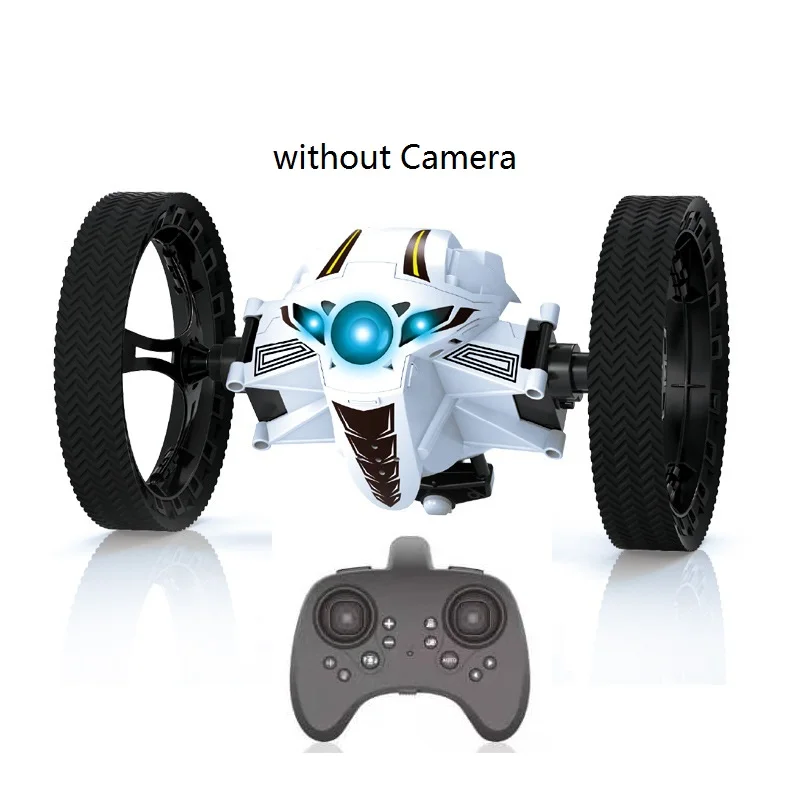 Wi-Fi RC розыгрыши трюк я игрушка высокоскоростной видео пульт дистанционного управления прыгающий автомобиль светодиодный умный прыгающий гонщик Рождественский подарок камера - Цвет: 803white