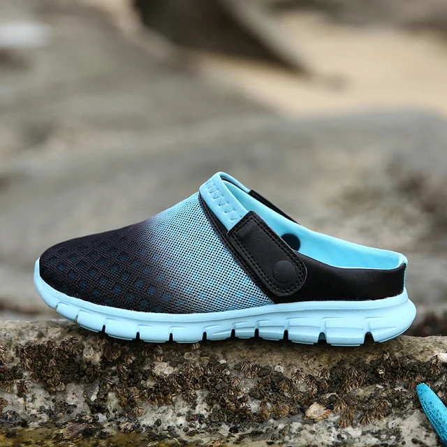 US $8.09 Summer Shoes Men Sandals colorful couples Beach Slippers Men Sneakers Clogs Men breathable Sandalia