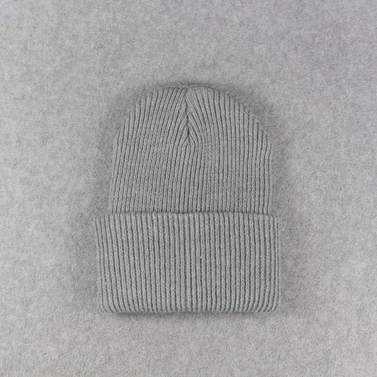 Новинка, зимние шапки для дам, вязаный бюстгальтер, шапка Skullies Beanies, теплая шапка s, модная женская Милая однотонная вязаная Стильная шапка - Цвет: Light Grey Caps