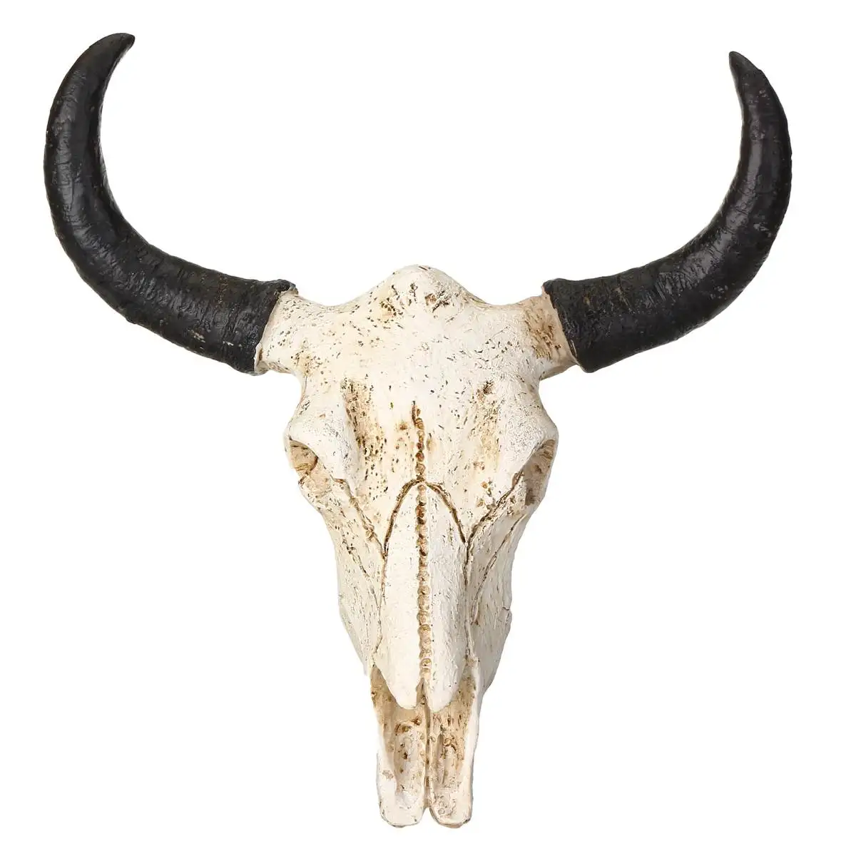 Resin Longhorn Cow Skull Head Wall Hanging decoration 3D Animal Wildlife Sculpture Figurines Crafts Horns for Home Decor Resin Longhorn Cow Skull Head Wall Hanging decoration 3D Animal Wildlife Sculpture Figurines Crafts Horns for Home Decor