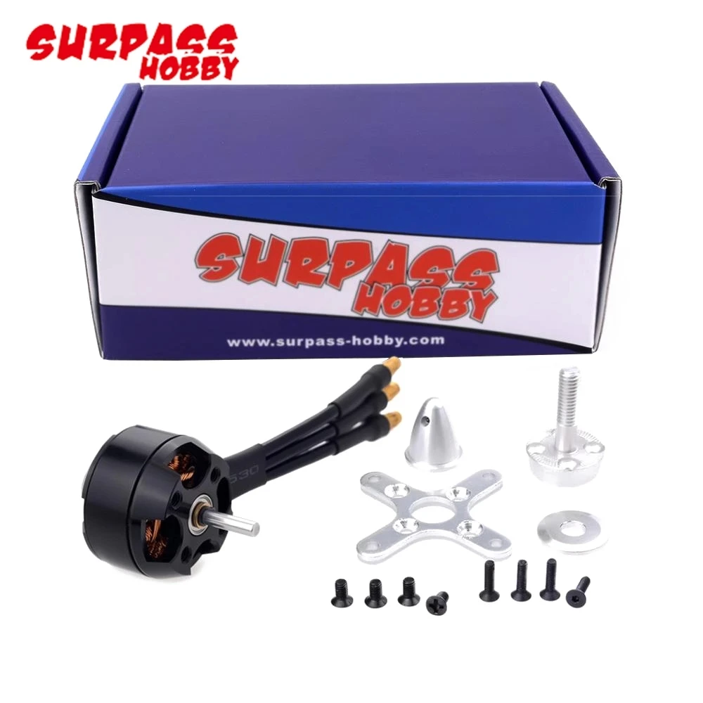 

SURPASS HOBBY 2204 C2822 1200KV 1400KV 4 Poles Brushless Motor for RC 3D Airplane Fixed-wing