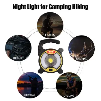 

Tent Lamp COB LED DC5V Portable Lantern Solar Energy Flood Light Flashlight Super Bright Camping Lights Travel Hiking