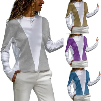 

Daily OWLPRINCESS Women's Clothing, Fall 2019) New Blouse Shirt Female Panel Long-Sleeve Shirt