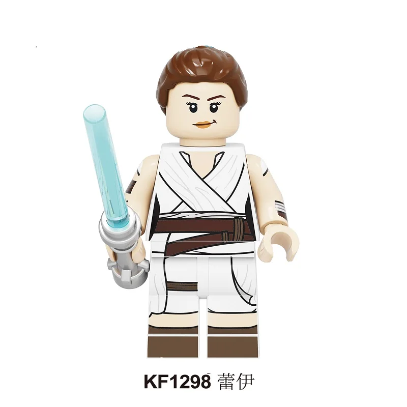 Legoed Building Blocks Space Yoda Baby Darth Vader Rey PoE Dameron Mandalorian Jango Fett Figures For Children Toys KF6111A