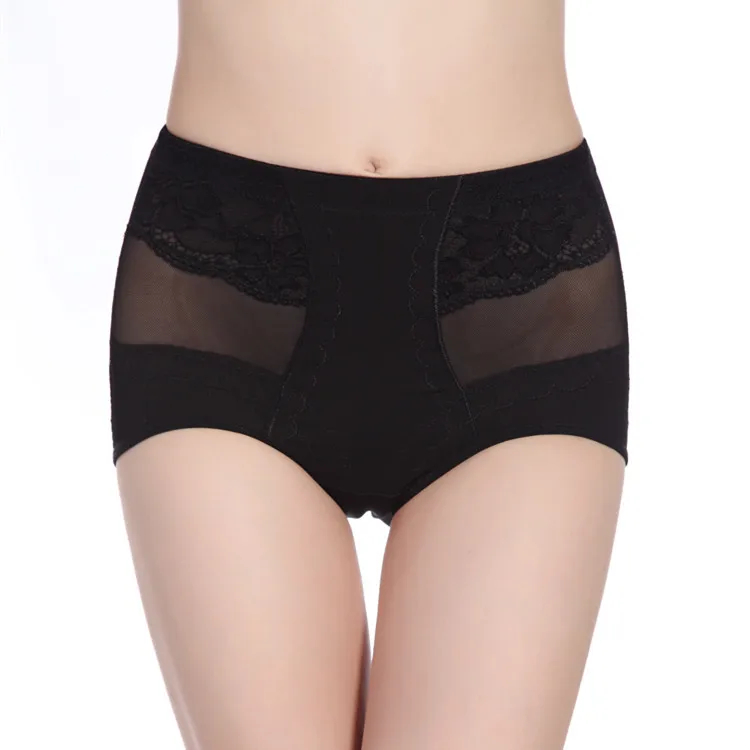 

Sexy Women Body Shaper Female Control Panties Underwear Corset Guaze Lace Mid Waist Shapewear Butt Lifter Waist Cincher