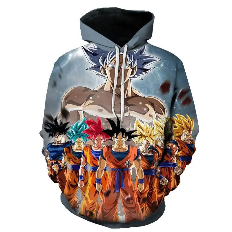Dragon Ball Z Аниме 3D печать модная Толстовка Супер Saiyan крутая спортивная рубашка Гоку Вегета печать мультфильм Повседневная Толстовка
