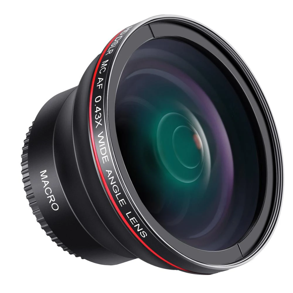 Newer objectif grand Angle HD 52mm 0,43x, avec Macro gros plan, pas de  distorsion numérique, haute définition pour appareil photo Nikon DSLR |  AliExpress