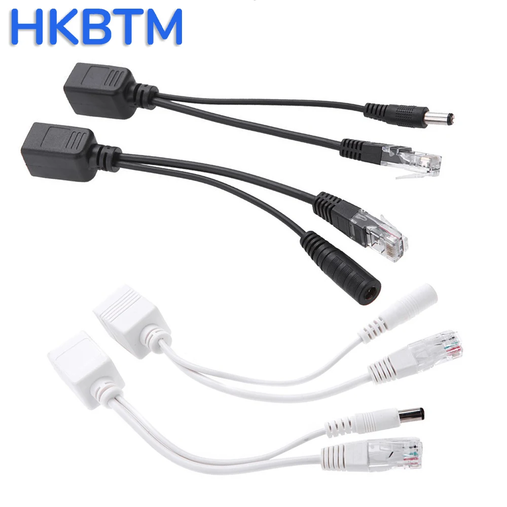 HKBTM POE Cable Passive Power Over Adapter Cable POE Splitter