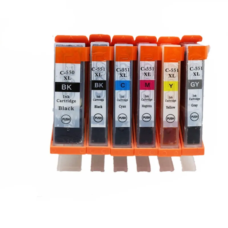 PGI 550 CLI 551 чернильные картриджи для струйного принтера Pixma MG 5450 5550 6350 6450 7150 8750 IP 7250 MX