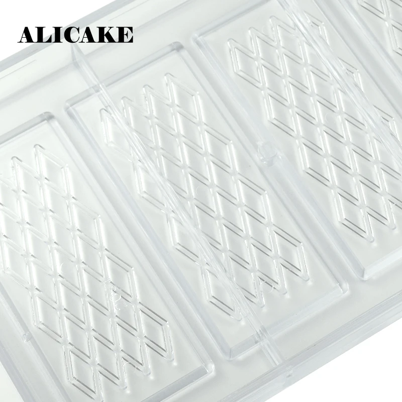 3D Chocolate Bar Molds Polycarbonate Plastic Candy Forms Bakery Baking Pastry Tools for Chocolate Form Tray Moulds