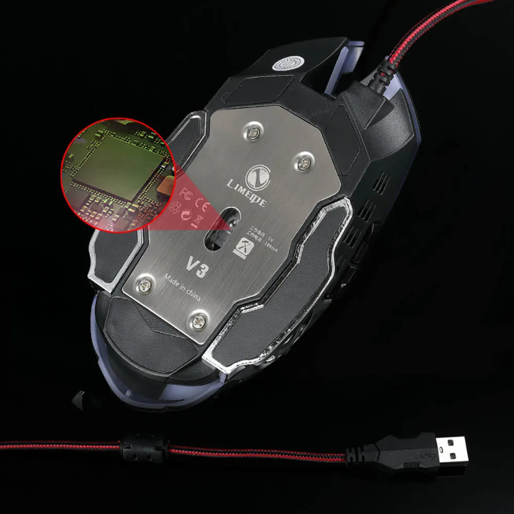 3200 dpi светодиодный optique 6D USB filaire jeu souris Pro Gamer pour PC 6 бутонов avec molette de defilement 5