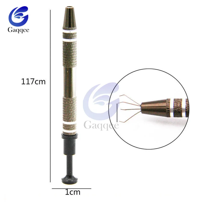 Электронный компонент Grabber IC экстрактор пикап BGA чип подборщик патч IC сосать ручка электронные инструменты для ремонта металлические четыре когтя