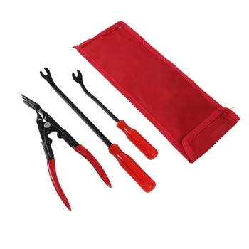 

3Pcs/set Car Door Panel Remover Clip Trim Auto Fastener Pliers Puller Tools Retaining Clip Remover Tool Kit