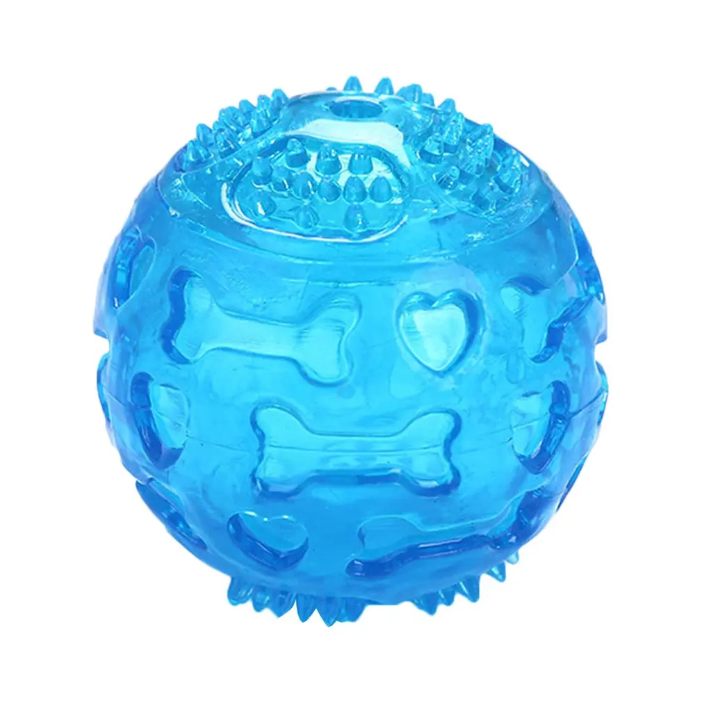 

LED Luminous Footprint Ball Dog Molar Training Ball Interactive Rubber Balls Elasticityteeth Ball Tooth Cleaning Balls Dog Toy