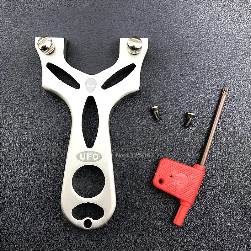 

High Quality Stainless Steel Slingshot for Hunting Catapult Flat Rubber Band Outdoor Shooting Powerful Handheld Bow New 2019