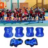 6Pcs/Set Adults Kids Protective Gear Cycling/Skating Knee Pads Elbow Pads Wrist Guard for Rollerblading Skateboard Bike Scooter 1