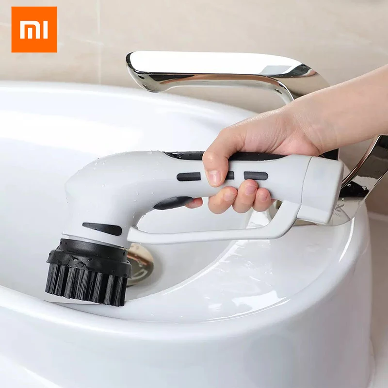 Xiaomi SHUNZAO беспроводной ручной электрический триммер скруббер IPX7 Чистящая щётка