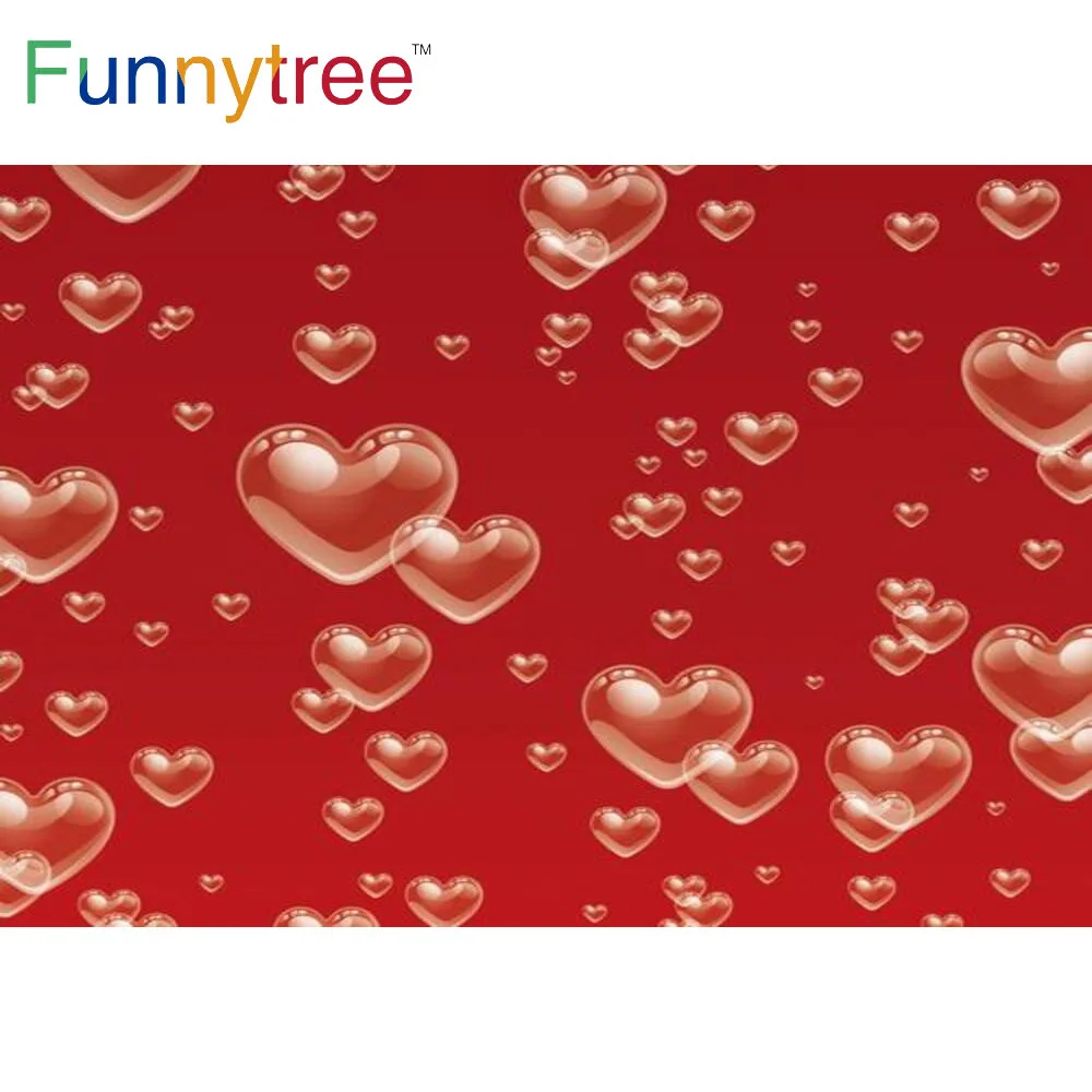 Funnytree Early 2000s Red Heart Background For Photography ...