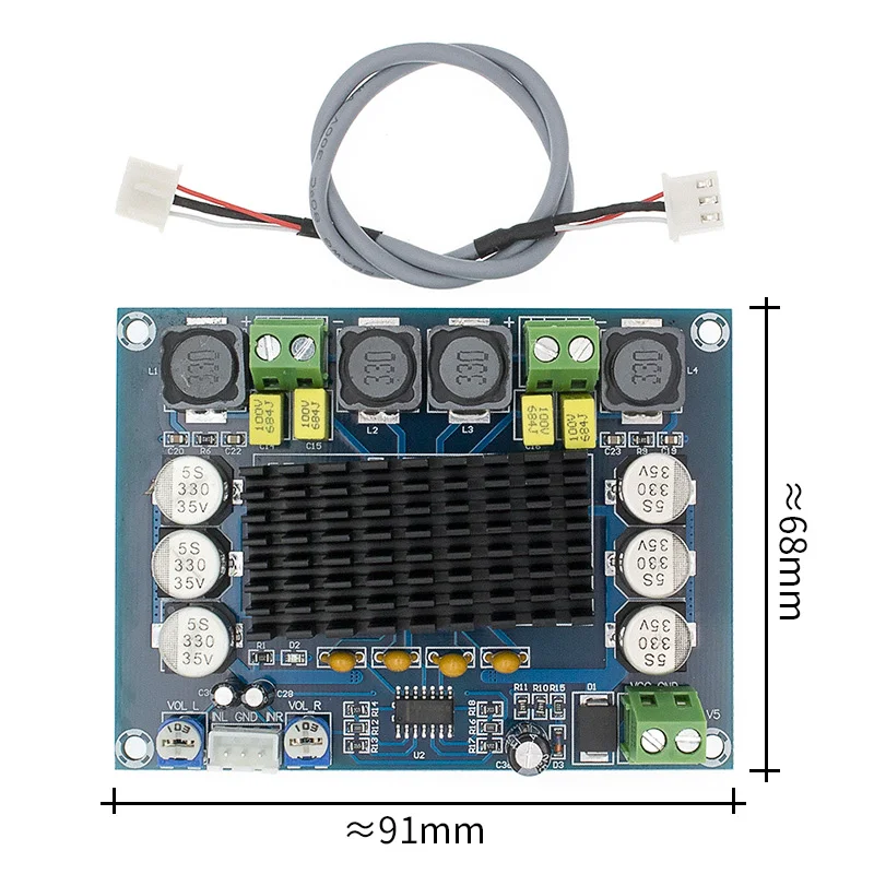 TPA3116D2 TDPA3116 двухканальный стерео высокой мощности цифровой аудио усилитель мощности доска 2*120 Вт - Цвет: TPA3116 module