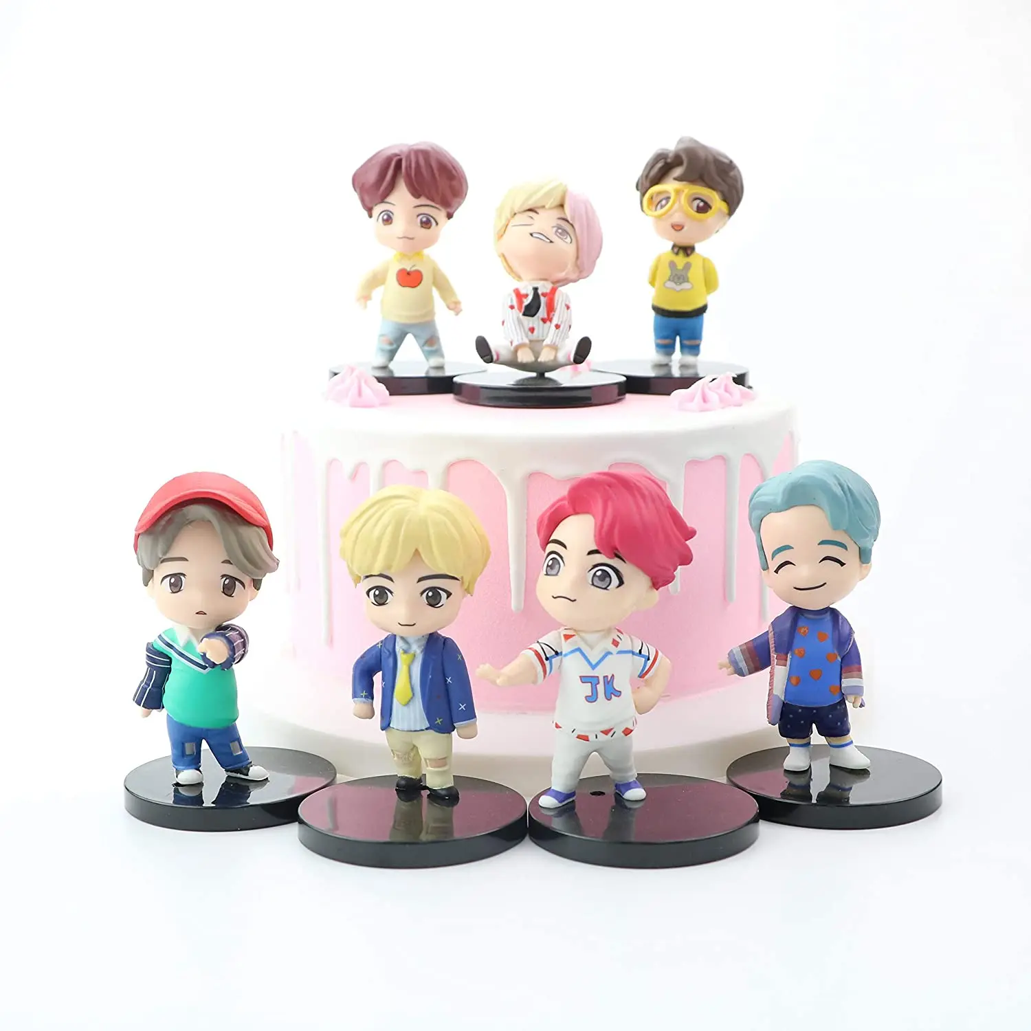 Набор игрушек для тортов мальчиков Bangtan 7 шт. украшение детские игрушки фигурки