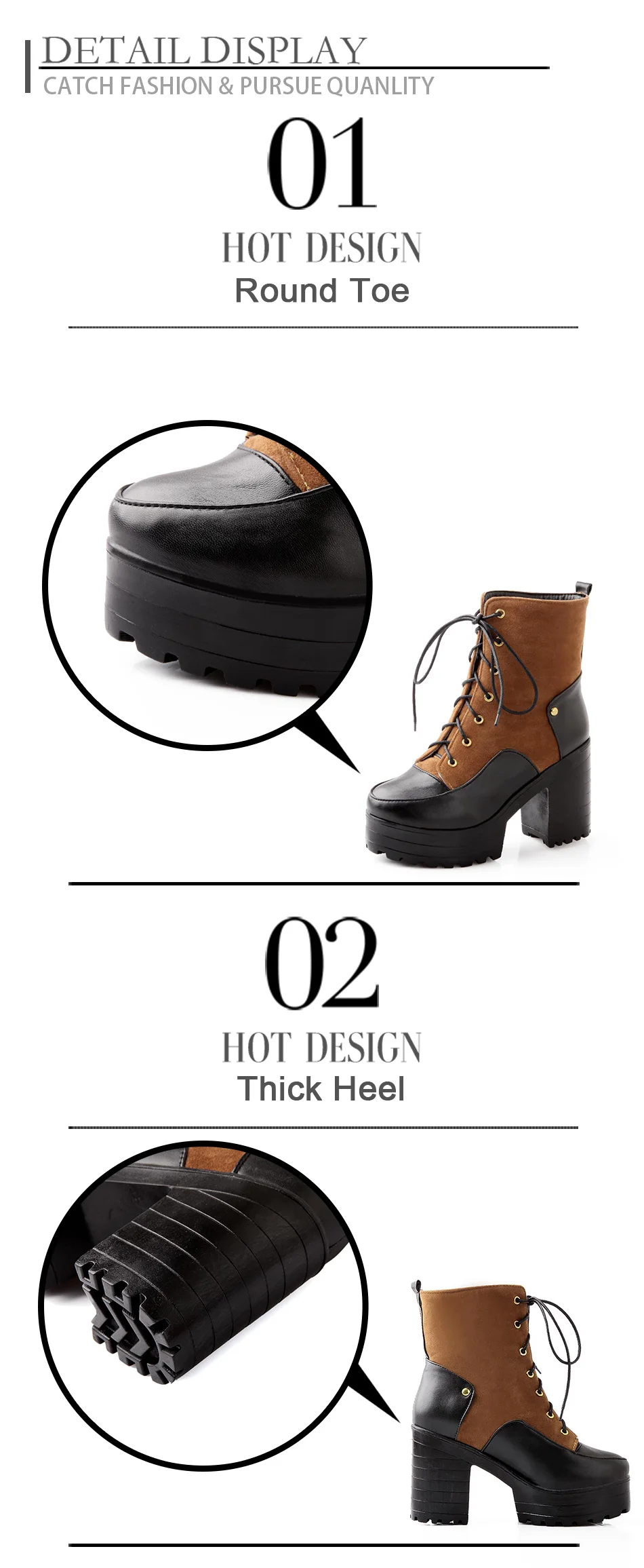 mixed-colors female snow boots in winter 