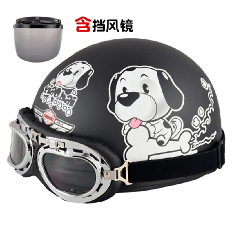 Capacete, Мото шлем мото rcycle шлем половина шлем Электрический мото rcycle анти-УФ милый кожаный шлем мото крест