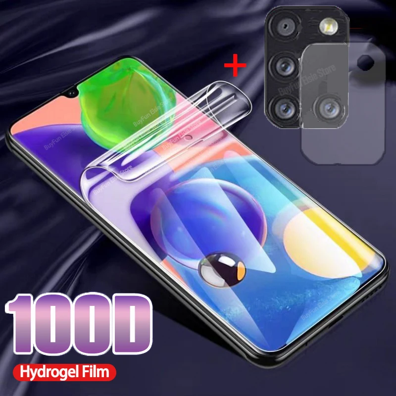 Гидрогелевая пленка 2 в 1 для Samsung Galaxy A51 A71 A41 A31 A21 A11 Защитная камеры на A 51 71 41 31 21 11