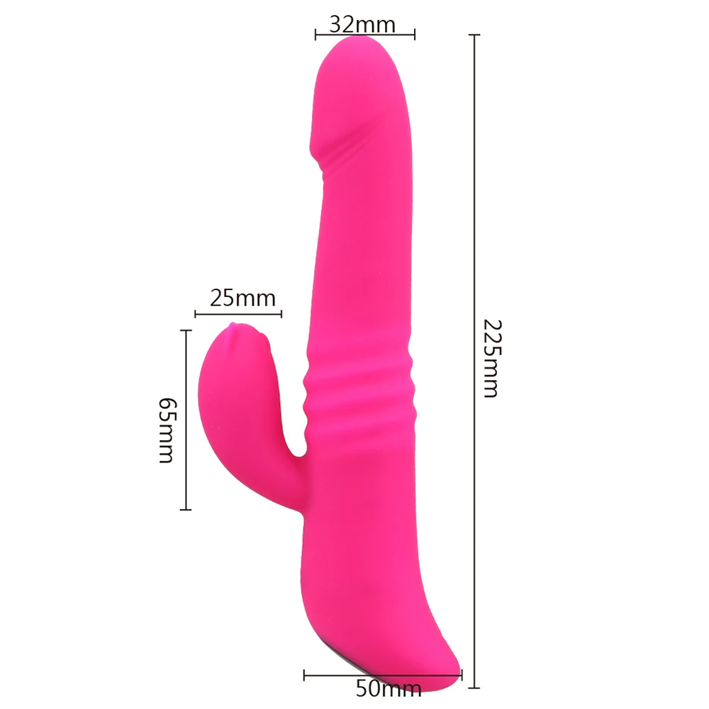 Spot Dildo G Sex Toys pour femmes Stimulateur de clitoris Rotatif Double Vibration Vibromasseur Lapin Chauffant Femelle_voghion.com