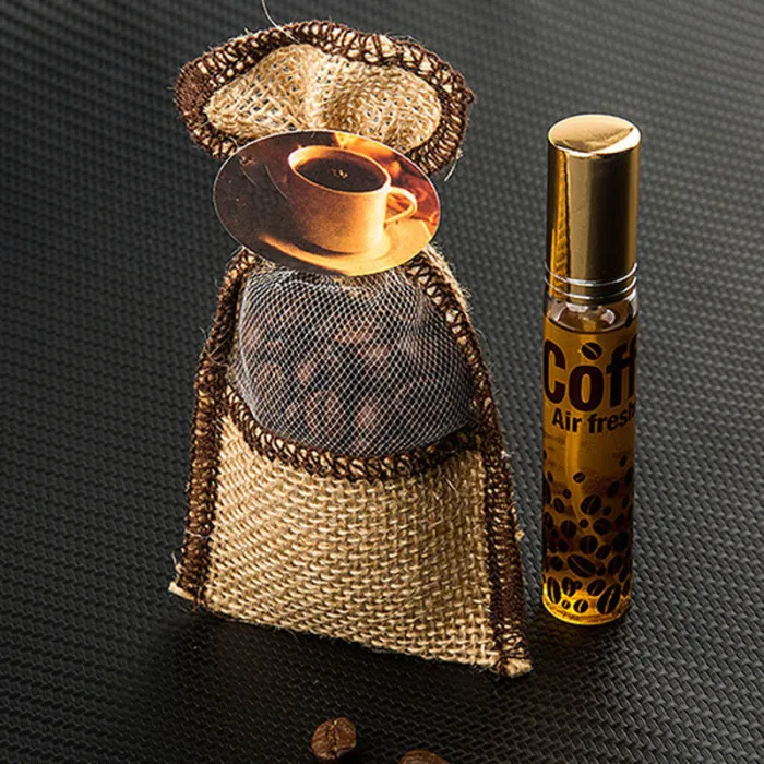 Кофейная фасоль подвесное Саше кофе ароматерапия с парфюмом автомобиля кулон зеркало заднего вида YAN88