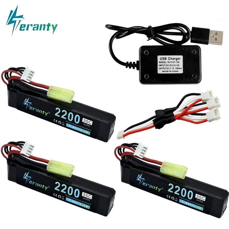 TER POWER водяной пистолет Lipo батарея 3S 11 1 V 2200mAh 35C с штепсельной вилкой Tamiya для мини