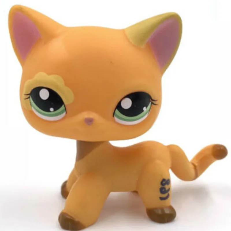 1643 Лпс стоячки кошки игрушки Lps кошка Редкие игрушки для питомцев мини подставки короткие волосы котенок старые Фигурки Коллекция оригинальные маленькие животные - Цвет: 1643