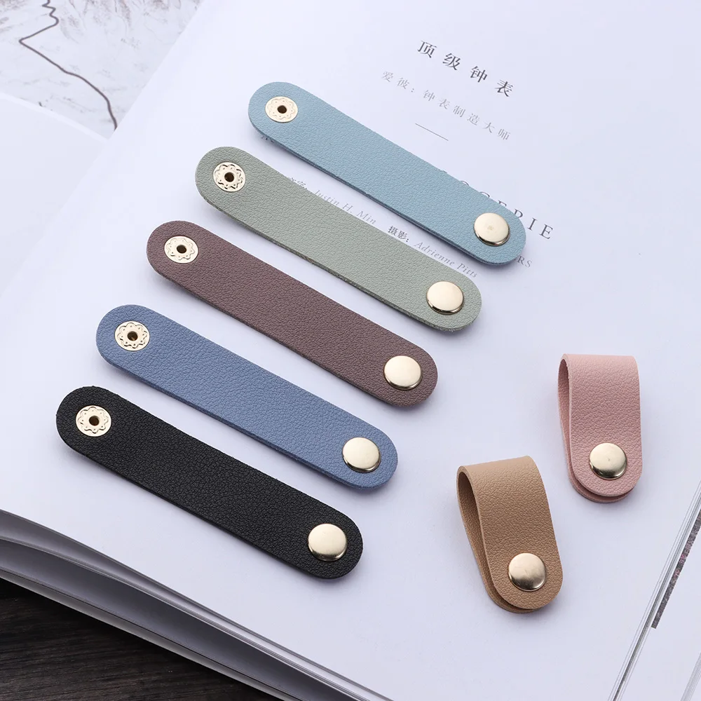 Premium Leather Cable Organizer & Desktop Storage Solution