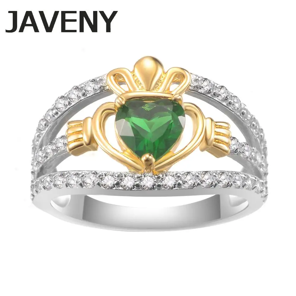 Стерлинговое Серебро 925 пробы ирландские кельтсы Claddagh обещание на помолвку Свадебные Кольца для женщин на день рождения рождественские подарки