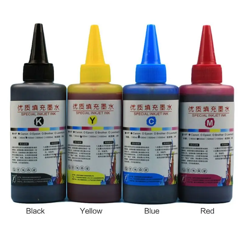 

100ML Refill Ink Kit Universal Dye Printer Supplies Desktop Printing Paper Replacement for Canon PG-245 CL-246 PIXMA MG2420 MG25