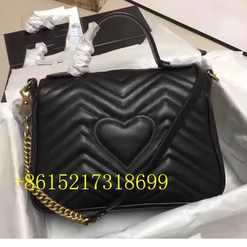

GG High quality leather 2020 new fashion simple cowhide wave pattern shoulder messenger bag women's portable handbag