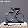 YuryFvna-estatua de bicicleta de campeón, escultura de ciclista de resina, arte abstracto moderno, figura de ciclista, decoración del hogar ► Foto 1/5