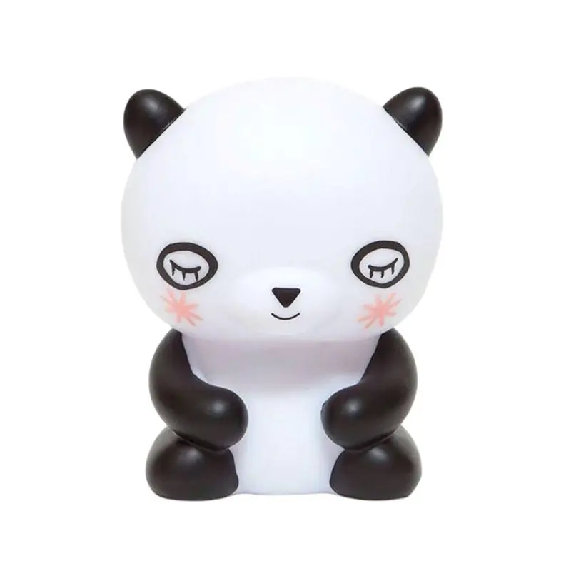 Panda Светодиодный ночник с изображением медведя, панды, милый Ночной светильник в виде животного для детской комнаты, прикроватный светильник для гостиной, декоративный светильник, детский подарок - Испускаемый цвет: Panda