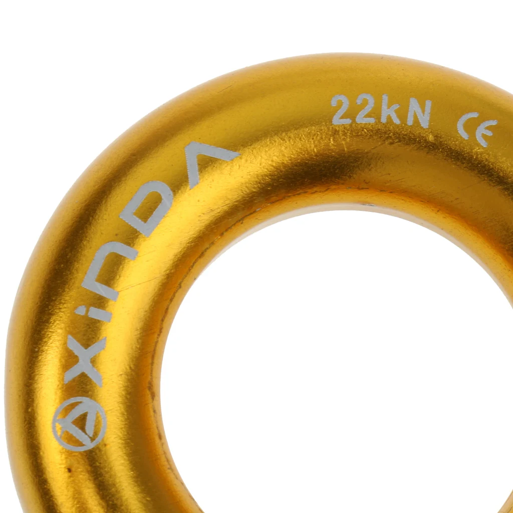 Aluminum Rappel Ring Climbing 22KN Bail-Outs O-ring for Mountaineering Rock Tree Arborist Descending Hardware