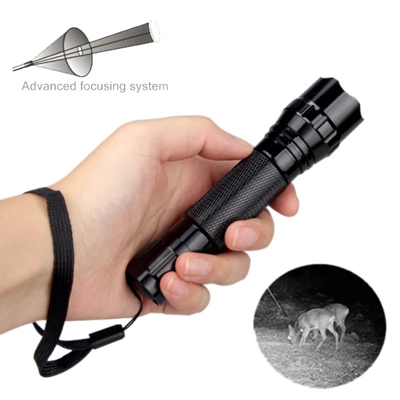 5W IR 850nm Professional Night Vision Hunting Torch Tactical Infrared Radiation Zoomable Outdoor Linterna Waterproof Flashlight