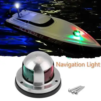 

2020 NEW 2 in 1 Red Green 12V Stainless Steel Marine Boat Yacht 8 LED Navigation Light Red and Green Bow Lights Deck Mount