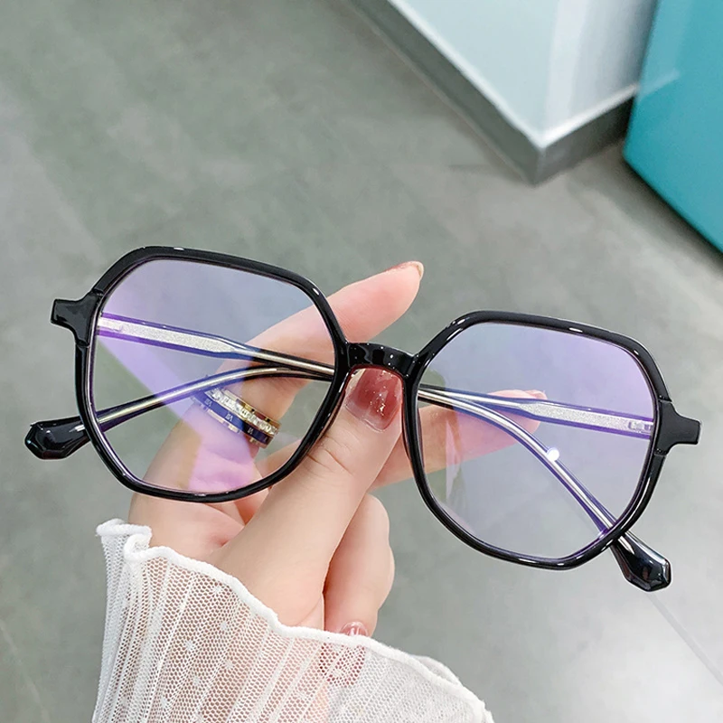 

DOISYER 2021 new anti-blue glasses men and women with the same retro flat lens TR90+acetate