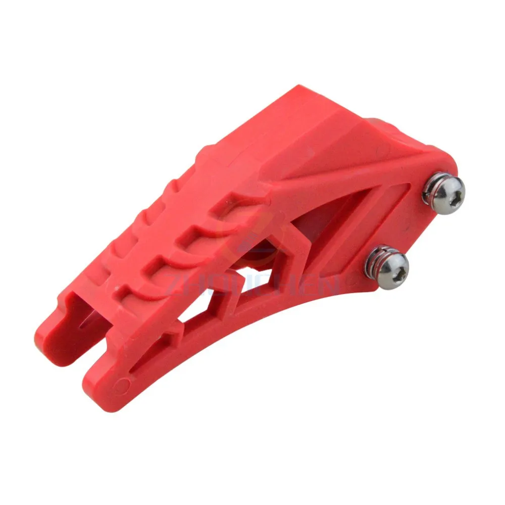 420 428 красная направляющая цепь защита для CRF 250 R EXC CRF YZF KXF KTMX BSE Bosuer Dirt Bike Pit Bike