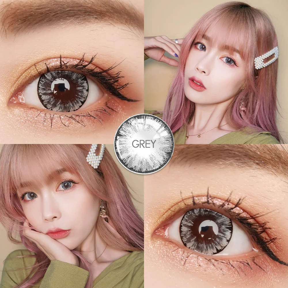 OVOLOOK 2pcs/пара линз Цвет ed контактные линзы для глаз MAXIY Девушка Серия 6 тон Dia 14 5 мм