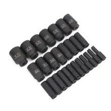 1/" дюймовый привод глубоких ударных розеток Метрическая пневматическая розетка гаечный ключ головка 10-41 мм стандартные прочные инструменты для ремонта автомобилей и грузовиков