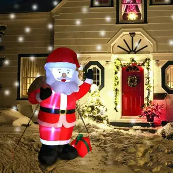 

Giant Inflatable Santa Claus Outdoors Christmas Decorations for Home Yard Garden Decoration Merry Christmas Welcome Arches 2018