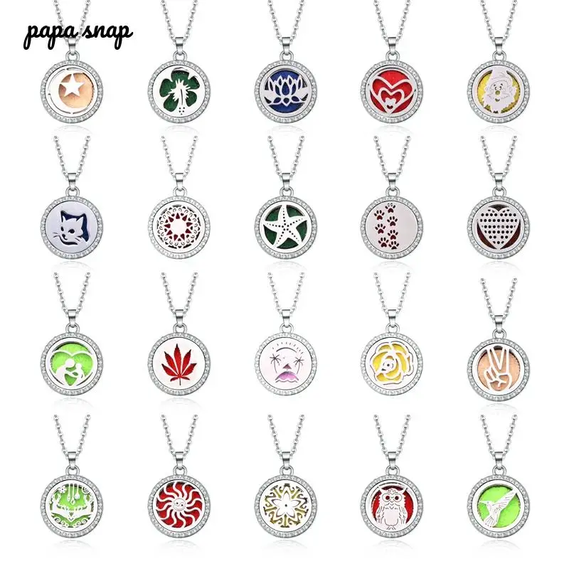 Новинка 2019 украшения для ароматерапии 29 дизайнов открытый стразы медальон