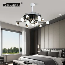 Спящий ветер, 42 дюйма, светодиодный потолочный вентилятор, светильник, бесшумный инвертор, лампы с пультом дистанционного управления, украшения для спальни, Скандинавское освещение