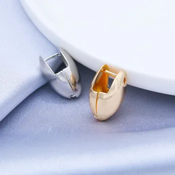 

2020 Retro Simple Geometric Stitching Abstract U-shaped Drop-shaped Irregular Exaggerated Metal Earrings Party Jewelry